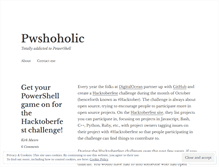 Tablet Screenshot of poshoholic.com